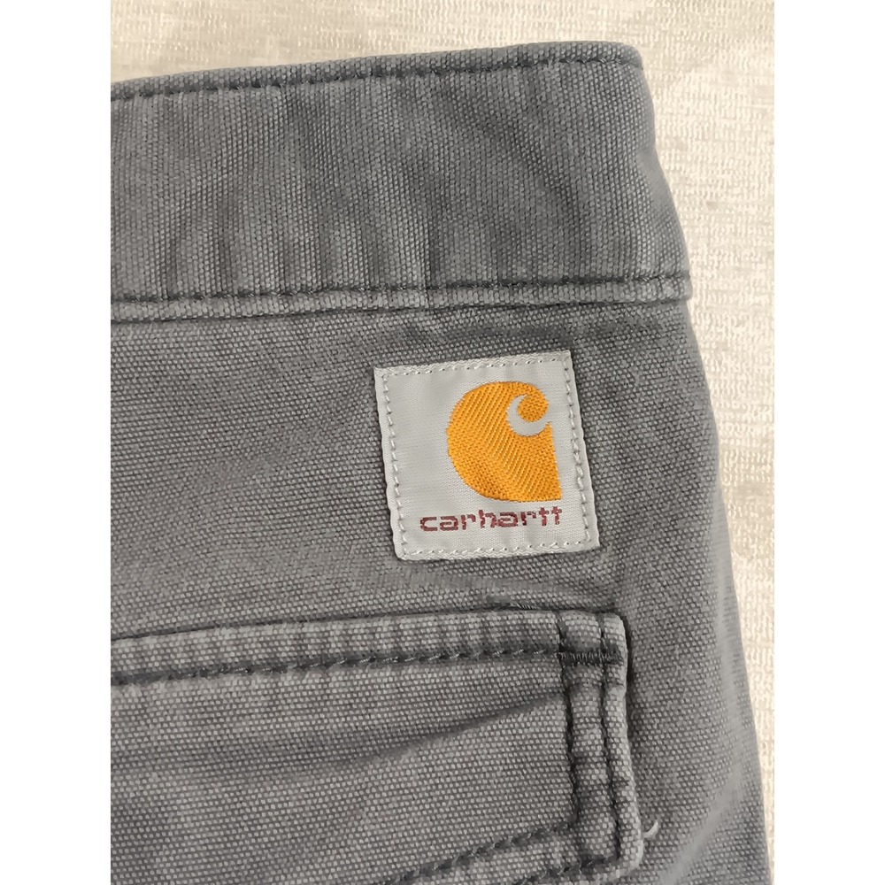 Carhartt Mens Relaxed Fit Cargo Shorts Gray Size 38 Built to Serve - Picture 8 of 9